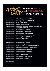 Homeland Tourlijst